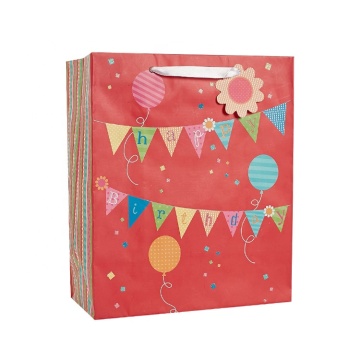 Christmas rouge Nice Sac-cadeaux en papier d'impression