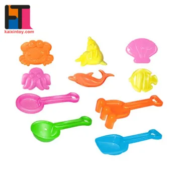 10122600 hot outdoor summer toy 2018 plastic small 10pcs kids beach play set