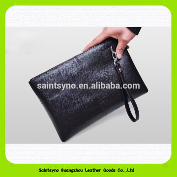 15696 Business man leather clutch bag with strap