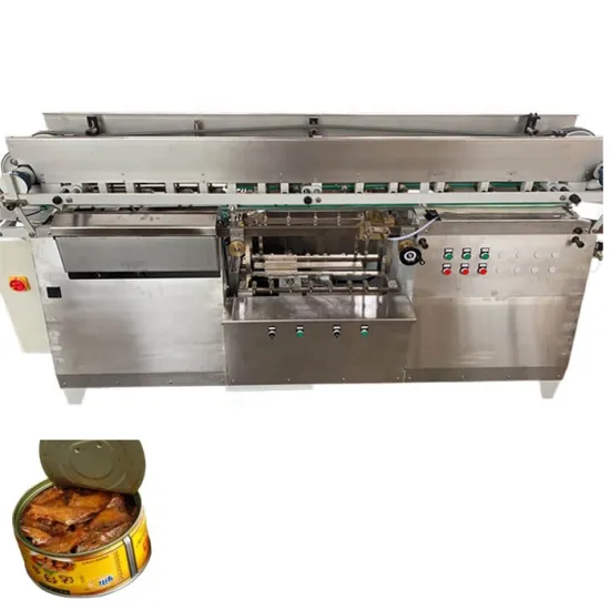 Canned Sardine Production Line: Glue Labeling Machine for Fish Canning
