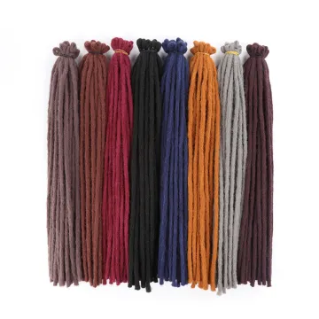 Cheap hand Made 20 Inch Afro Synthetic Braiding Hair Extensions Reggae Hair Accessories Dreadlocks Crochet Braids hair Faux Locs