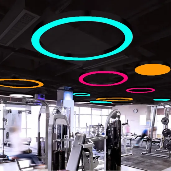 Dimmable Modern 800mm Round LED Pendant Light for Gym or Office
