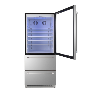Free Standing Large Fridge Kitchen Refrigerator with Compressor