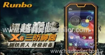 Runbo X6 Phone Ip67 Dual Core Dustproof Waterproof Outdoor Smartphone 5" Mtk6589t Quad Core Ram 2gb+rom 32gb 
