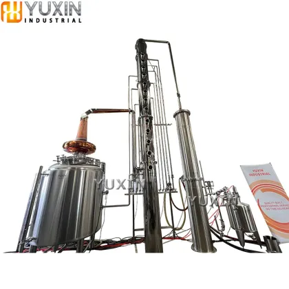 Stainless Steel & Copper Wine Brandy Still Distiller Gin Distillery Equipment for Sale