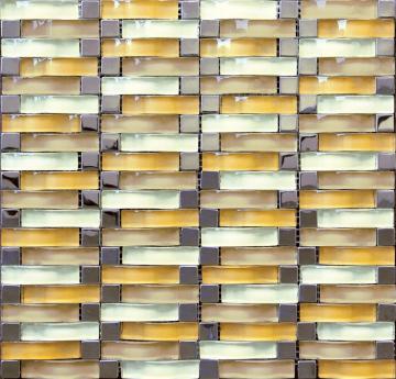 Classic Light Color Arch Glass Mosaic