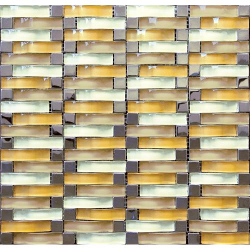 Classic Light Color Arch Glass Mosaic