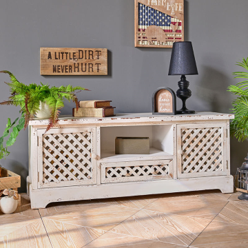 Modern Luxury Smart Living Room Furniture with Built-in Light Strip TV Stand and Cabinets