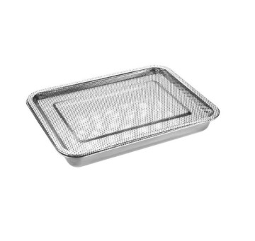 Large Capacity Stainless Steel Square Serving Tray for Coffee Bean Cupping and Cooling