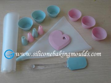 15pcs Silicone Kitchenware Bakeware Set For Birthday Party / Celebrating