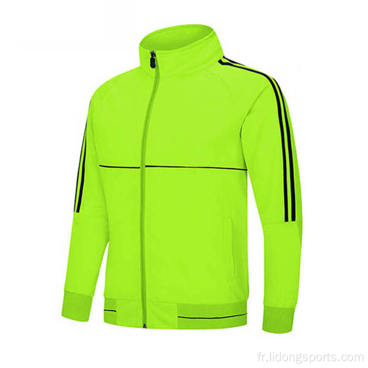 Veste de sport de style de mode à fermeture à glissière personnalisée lidong