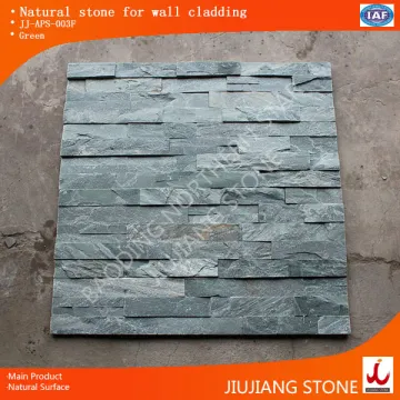 Green smooth surface exterior wall cladding stone veneer