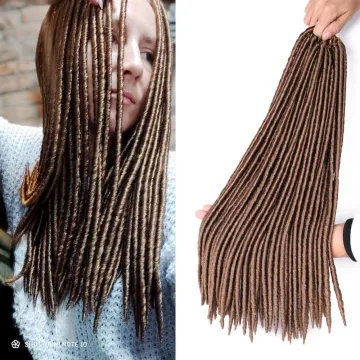 Soft Faux Locs Crochet Hair Synthetic Braiding Hair  Goddess Locs Crochet Hair Braids Bomba Dreadlocks Crochet Braids
