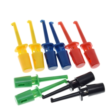 TZT 10Pcs Mini Test Hooks for Electronic Inspection and Testing