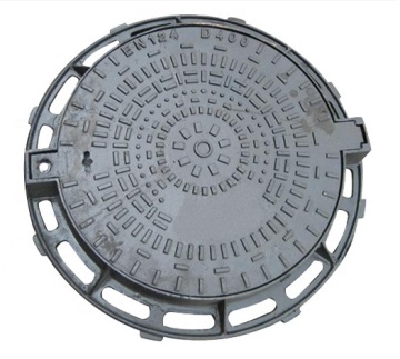 Round frame ductile iron manhole cover D400
