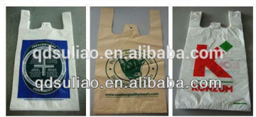 unicolor t-shirt supermarket plastic bag