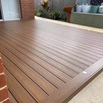 Factory Direct 3D Embossed Co-Extruded Waterproof WPC Floor for Pool Deck and Outdoor Decoration