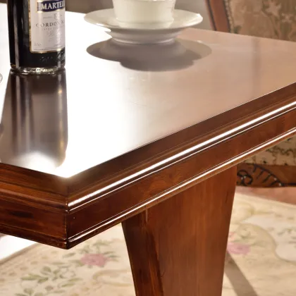 Simple dining table western style wooden dining table