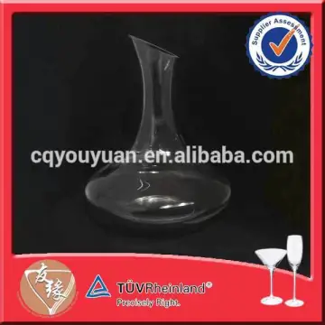 1800ml capacity clear bulk glass decanter