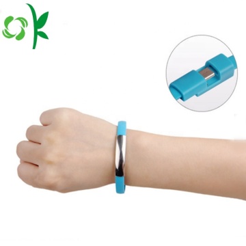 Portable Charging Cable Silicone USB Bracelet