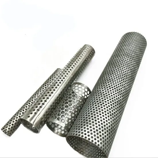 Customize Different Diameter Stainless Steel Perforated Pipe Double Filter