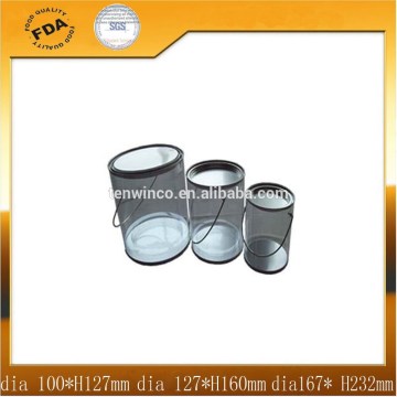 PVC Tin Bucket with Metal Handle differents the buckets lit