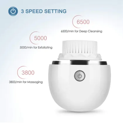 Egg sonic vibrating facial cleansing brush