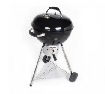 Trolley Charcoal BBQ Grills With Stainless Steel Legs