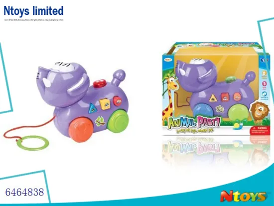 6464838 PULLING GOOD SALE FUNNY MUSICAL ANIMAL ELEPHANT BABY TOY
