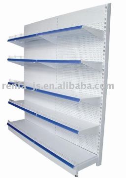 (single-side)perforated supermarket rack (small holes)