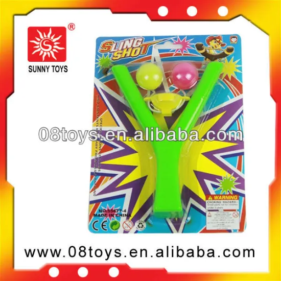 Interesting toy catapult shooting range