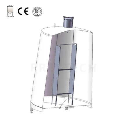 Stainless Steel Tapered Wine Tank 2000L for Vineyards
