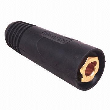 Welding connector/cable socket, 10-25, 35-50, 50-70, 70-95 types, RoHS Directive-compliant
