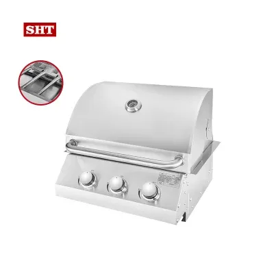 Outdoor Kitchen Garden Barbecue Grill Villa Party Built in Grill Set Stainless Steel Grilled Chicken Machine Gas BBQ Grill