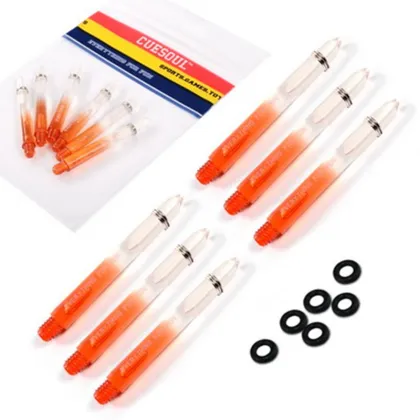 CUESOUL 5 Colors Darts Shafts Nylon 6pcs 2BA Dart Shaft For Professional Darts Plastic Dart Shafts Accessories