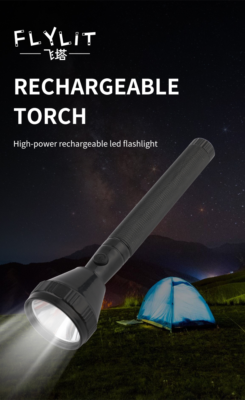 10 Years Factory Experience USB Rechargeable Torch Outdoor Powerful Led Flashlight Super bright Lithium battery torch light