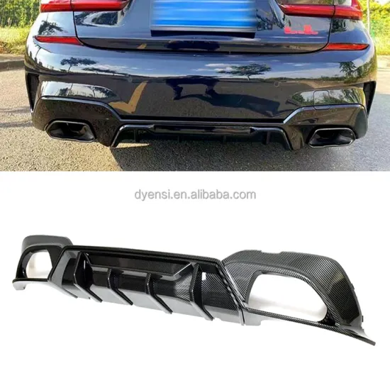 Carbon Fiber Rear Bumper Lip Spoiler Splitter for BMW 3 Series G20 G28