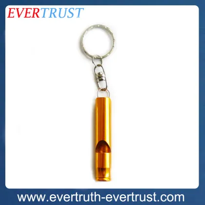 promotional emergency custom keychain metal dog whistle