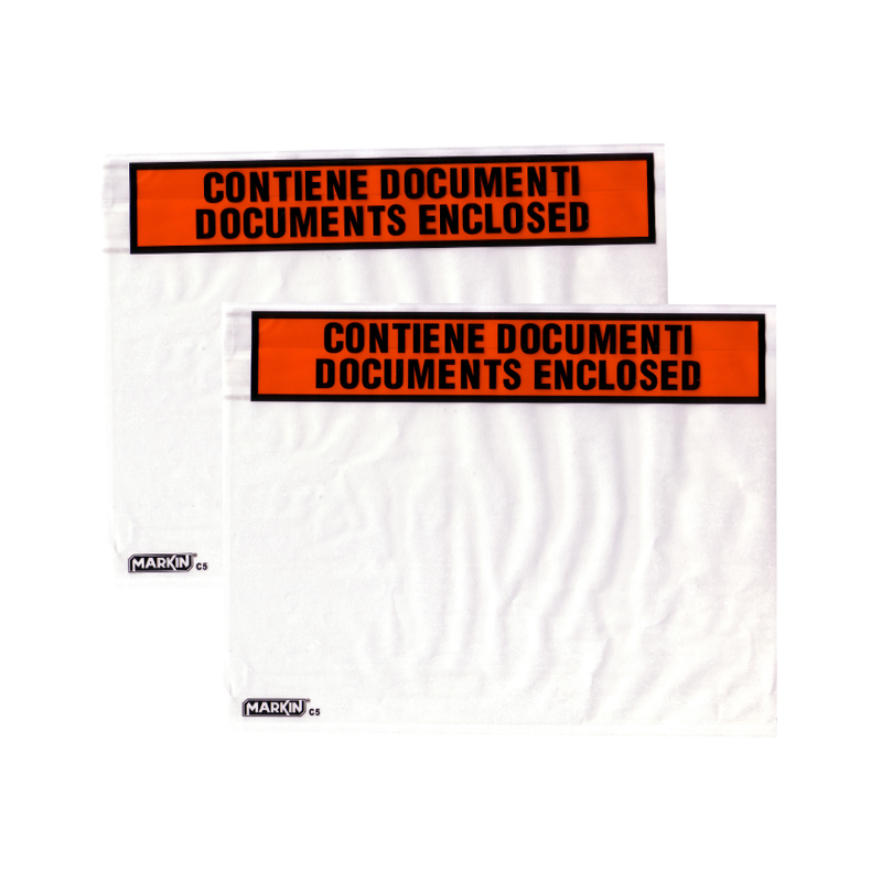 Hot sale!!! 4.5x5.5inch clear plastic courier pocket printing label pocket2