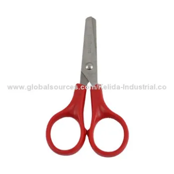 Children safety scissor, stainless steel and plastic handle