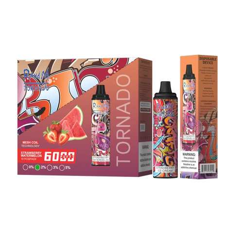 RandM Tornado Authentic Banana Milk Flavor 6000puffs