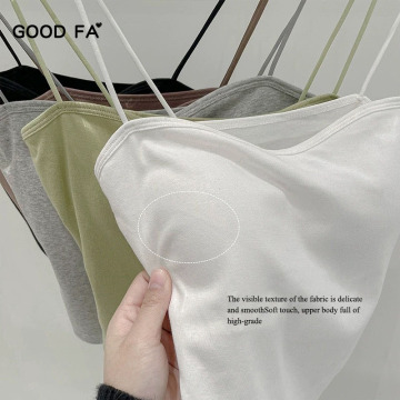 DFEANGLESS RECTED Ribbed Tank Top với áo ngực tích hợp cho phụ nữ