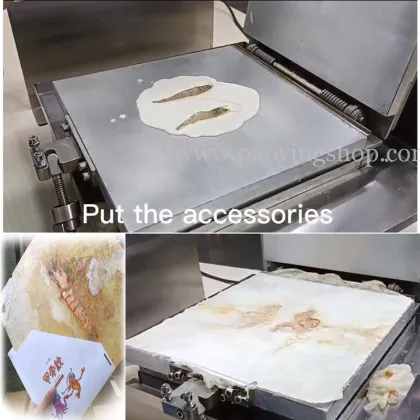 Electric Japanese Tako Senbei Non-Stick Machine for Commercial Use: 110V and 220V Compatibility