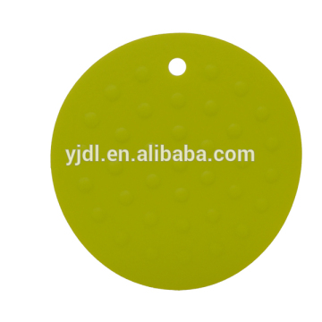 Round Silicone Trivet Mat with Hole