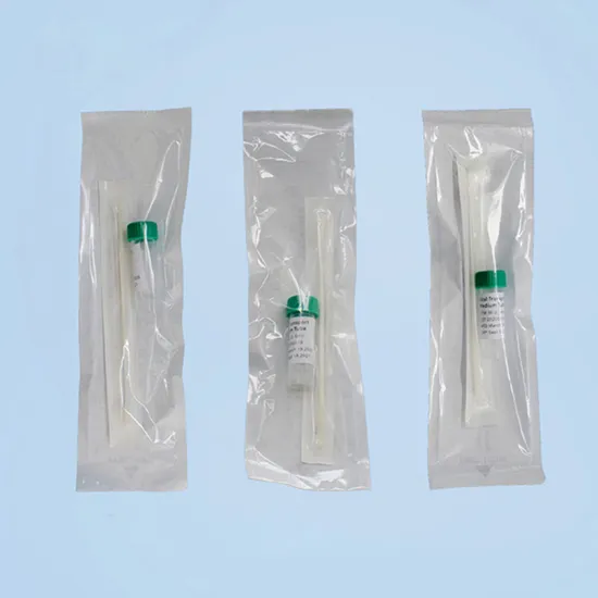 Custom throat swab sample detection and collection tube