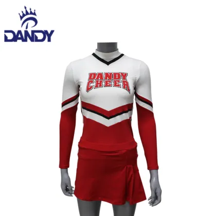 Spakle Mesh Fabric Little Girls Cheer Uniforms