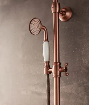 Shower faucet kit made of brass