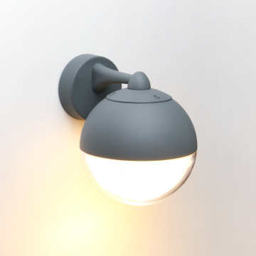 Luce a parete a LED moderna da 18 W - Nuova forma a sfera in stile lampada interna/esterna