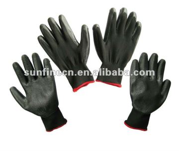 Nitrile coated industrial working gloves safety gloves