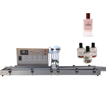Automatic Liquid Canning Line for Small Businesses: 10 Nozzle Bottle Filling Machine for Milk, Wine, and Mouthwash